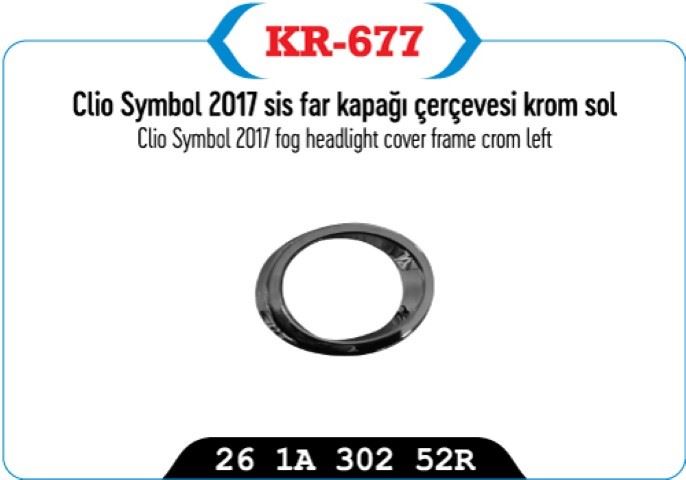SIS FAR KAPAGI CERCEVESI KROM SOL CLIO SYMBOL 2017