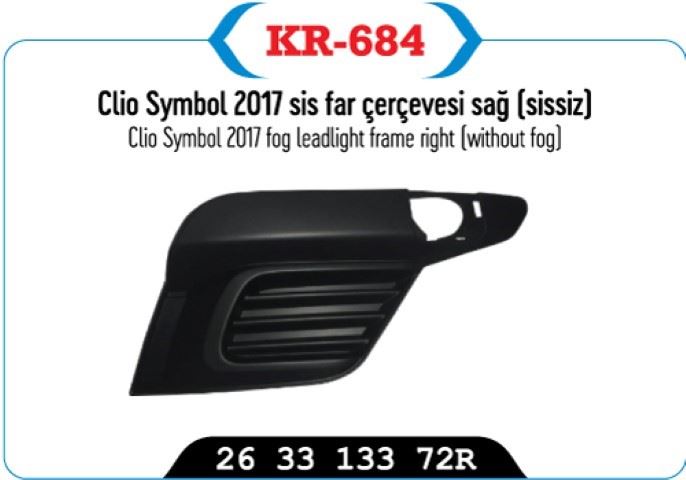 SIS FAR KAPAGI CERCEVESI  SAG (SISSIZ) CLIO SYMBOL 2017