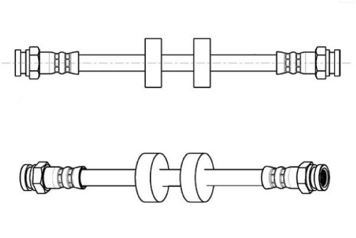 FREN HORTUMU (ARKA) (200 MM) FIAT FIORINO LINEA 07-