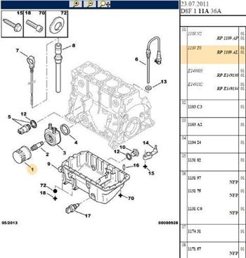 YA FLTRES OPEL ASTRA L 1.2 EB2ADT