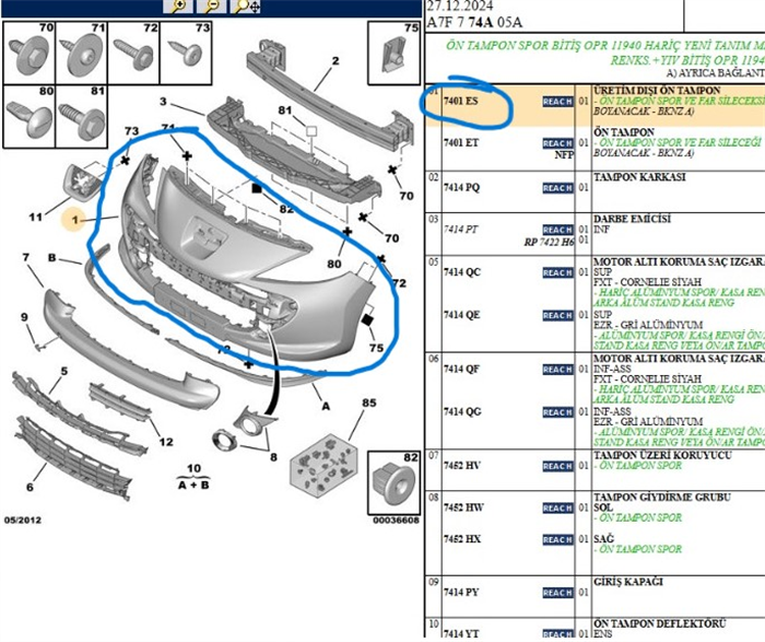 ÖN TAMPON FISKIYES�Z 207